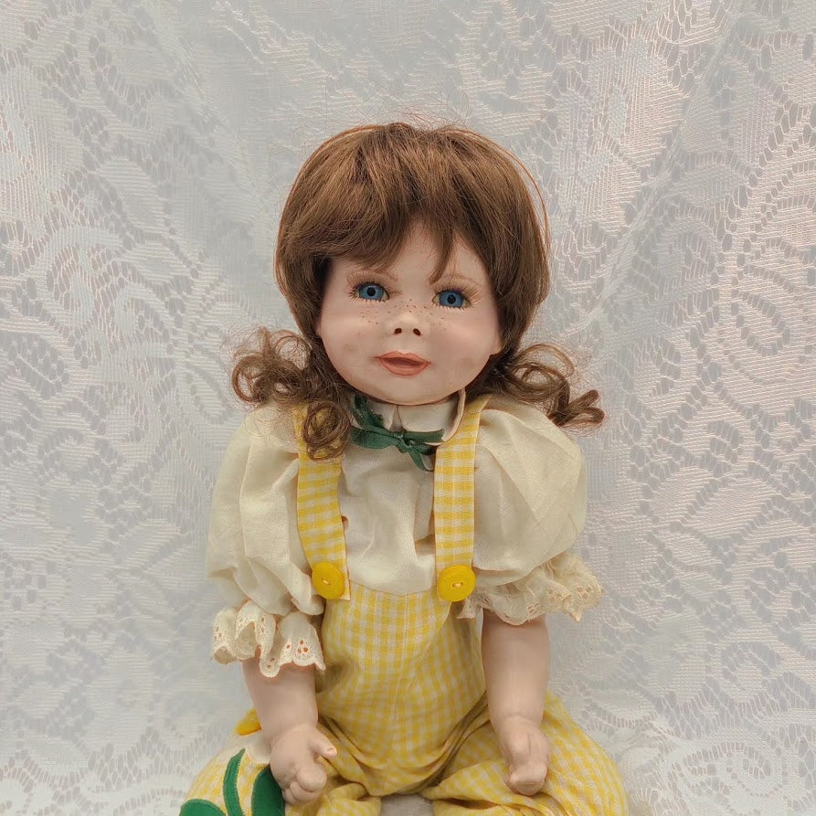 Dina Haunted Doll ~ 21" Handmade Bisque Freckled Girl Vessel ~ Paranormal ~ Kinda Creepy ~ Older Than She Looks ~ VERY ACTIVE