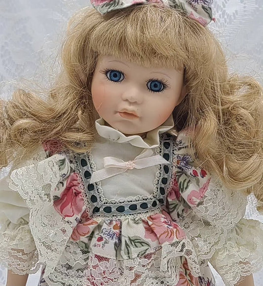 Kristie Haunted Doll ~ 16" 1980s Porcelain GIrl Vessel ~ Paranormal ~ Chatty ~ Protective of Women and Girls ~ HARSH Truths ~ Older than she looks