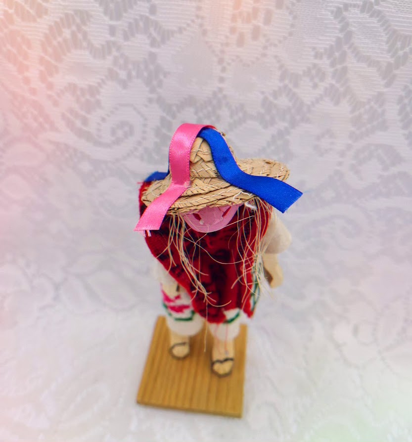 Rosa Haunted Doll ~ 10" Hand Carved Wooden Mexican Doll ~ Paranormal ~ Good Luck ~ Guardian ~ Grandmother of the Fields ~ Talisman Energies