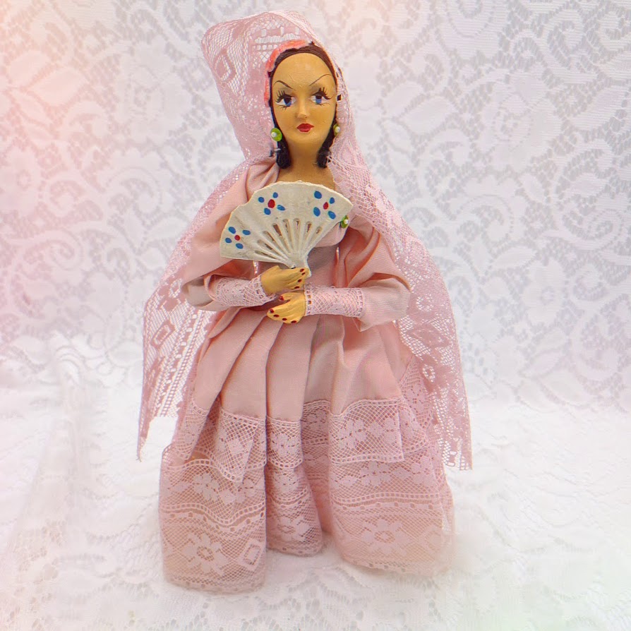Antonia Haunted Doll ~ 13" 1960s Spainsh Dancer Vessel ~ Paranormal ~ Sexual Nymph Energy ~ Succubus? PHYSICALLY ACTIVE