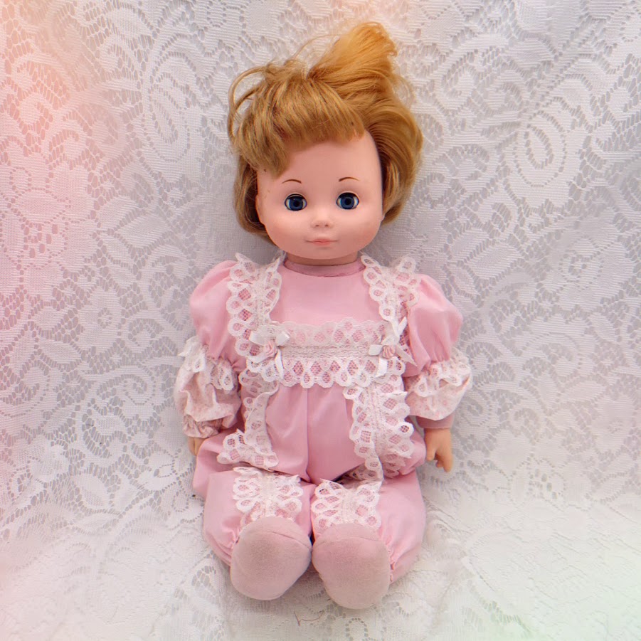 Gina Haunted Doll ~ 22" 1980s Sleepy Eye Vinyl Baby Doll with Cloth Body ~ Found in a Treatment Facility ~ Troubled Teen ~ Active Spirit