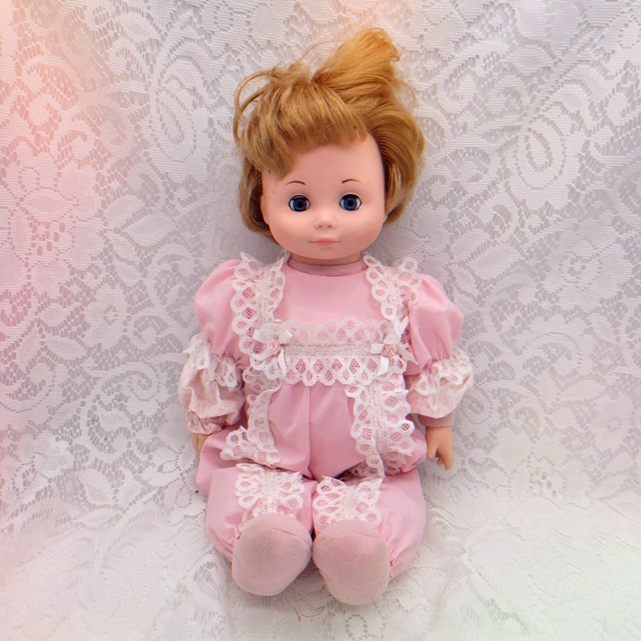 Gina Haunted Doll ~ 22" 1980s Sleepy Eye Vinyl Baby Doll with Cloth Body ~ Found in a Treatment Facility ~ Troubled Teen ~ Active Spirit