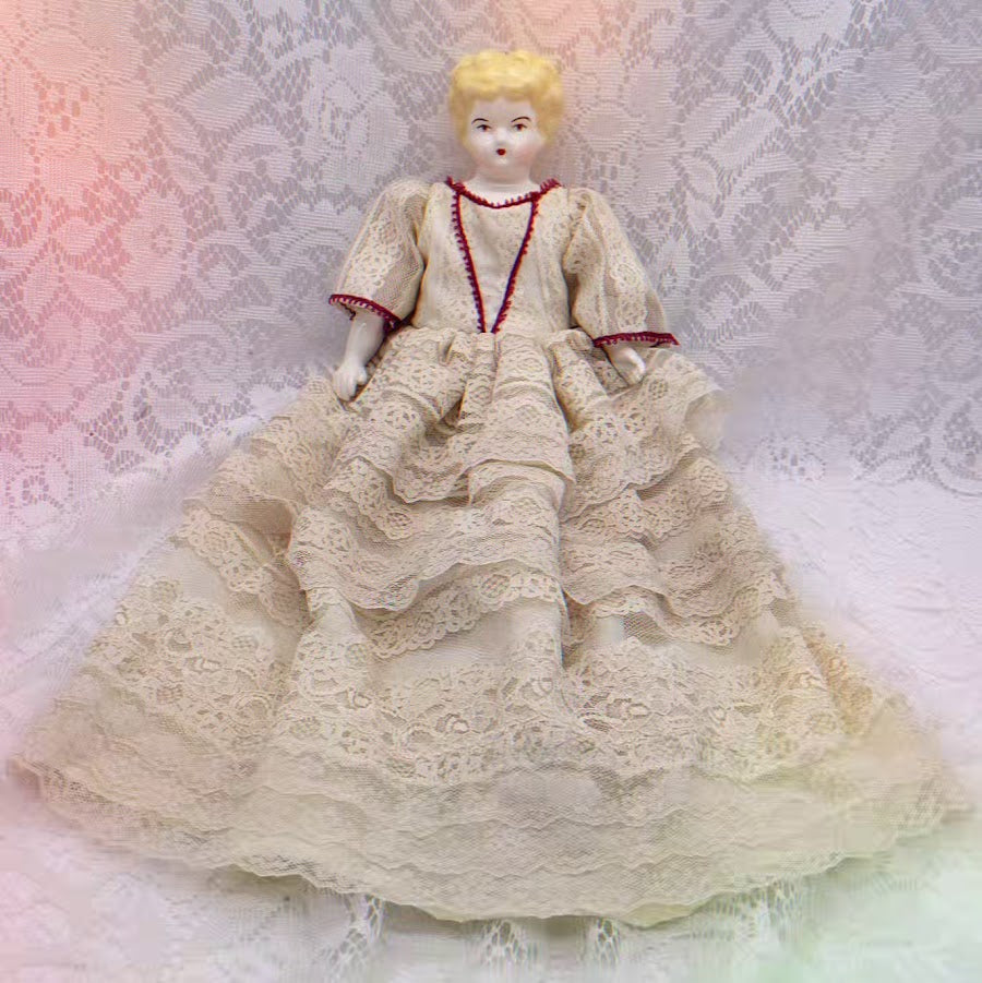 Elisabeth Haunted Doll ~ 12" Handmade Bisque Reproduction China Head Vessel ~ Paranormal ~ Killed in Berlin in the 30s ~ Victim of Serial Killer