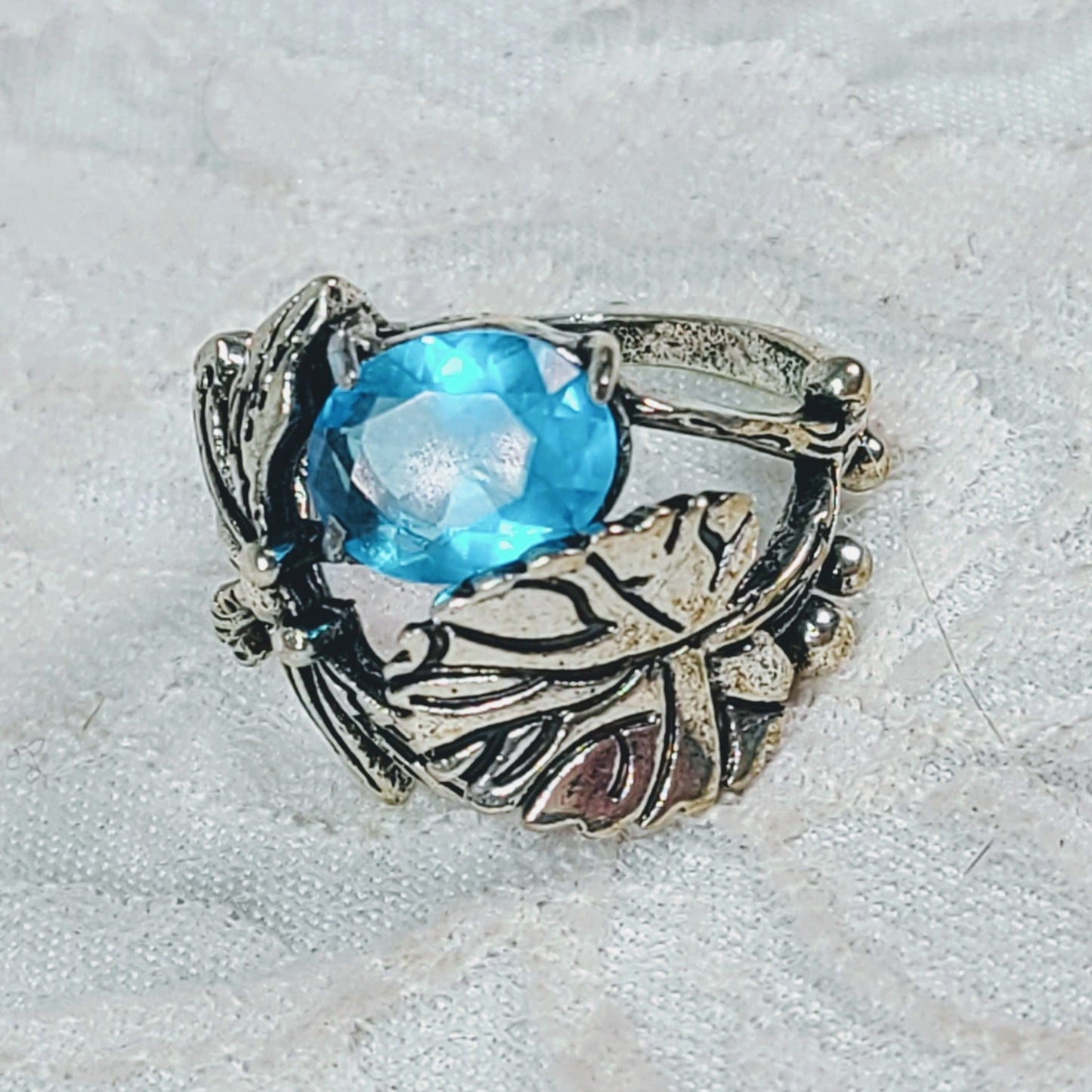 RING Silver Dragonfly Aquamarine Enchanted Fae Faerie Magick Ring RESTOCKED Witchcraft Sidhe Creativity Dreams