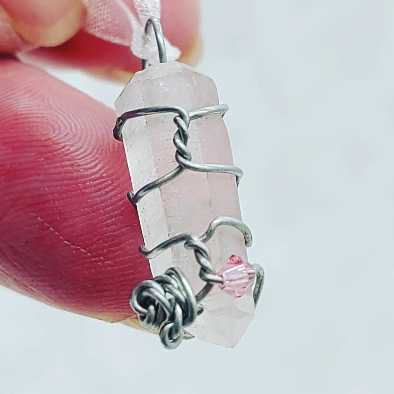 Cute Witchy Charm ~ Choose Your Style ~ 1" Wire Wrapped Arizona Quartz Point ~ Pendant Only ~ No Chain
