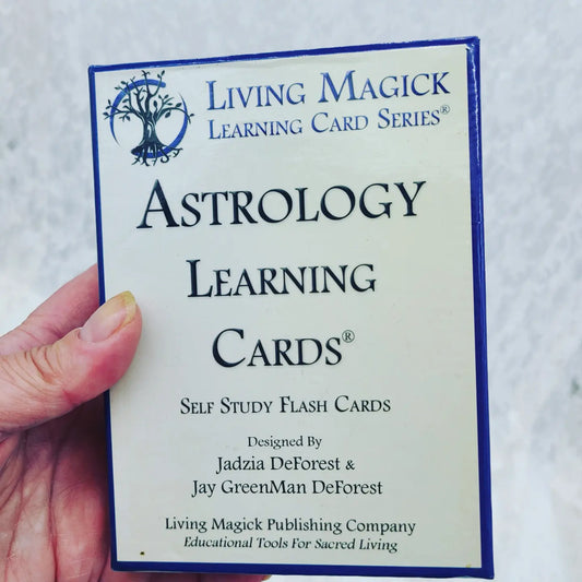 RARE FIRST EDITION Living Magick Learning Cards Series ASTROLOGY LEARNING CARDS Self Study Flash Cards RETIRED!