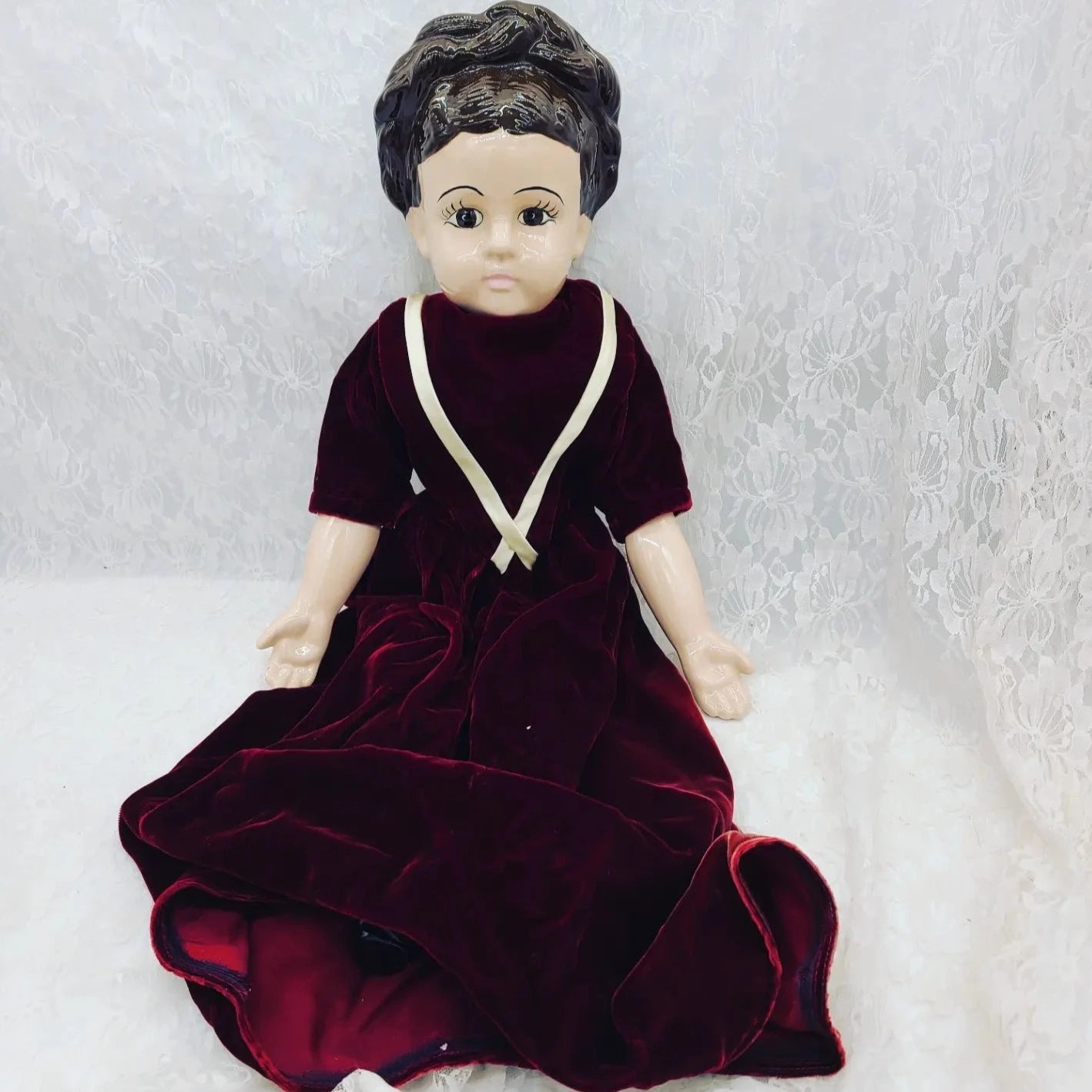 Jane Haunted Doll ~ 26" BIG Handmade Glazed Bisque French Doll Vessel ~ Adult Woman Spirit ~ Paranormal ~ Mysterious Death ~ Unfinished Business