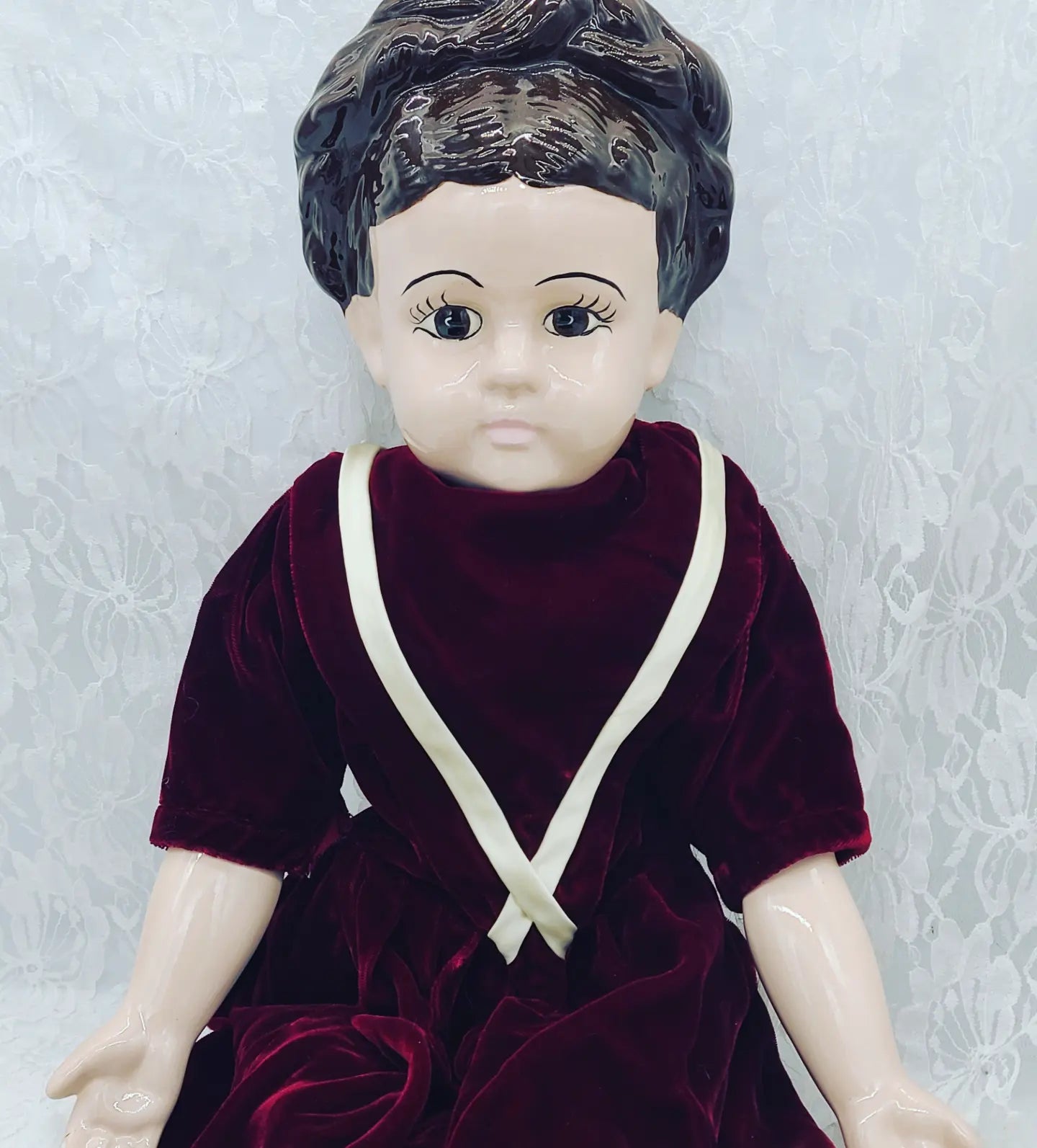 SALE! Jane Haunted Doll ~ 26" BIG Handmade Glazed Bisque French Doll Vessel ~ Adult Woman Spirit ~ Paranormal ~ Mysterious Death ~ Unfinished Business