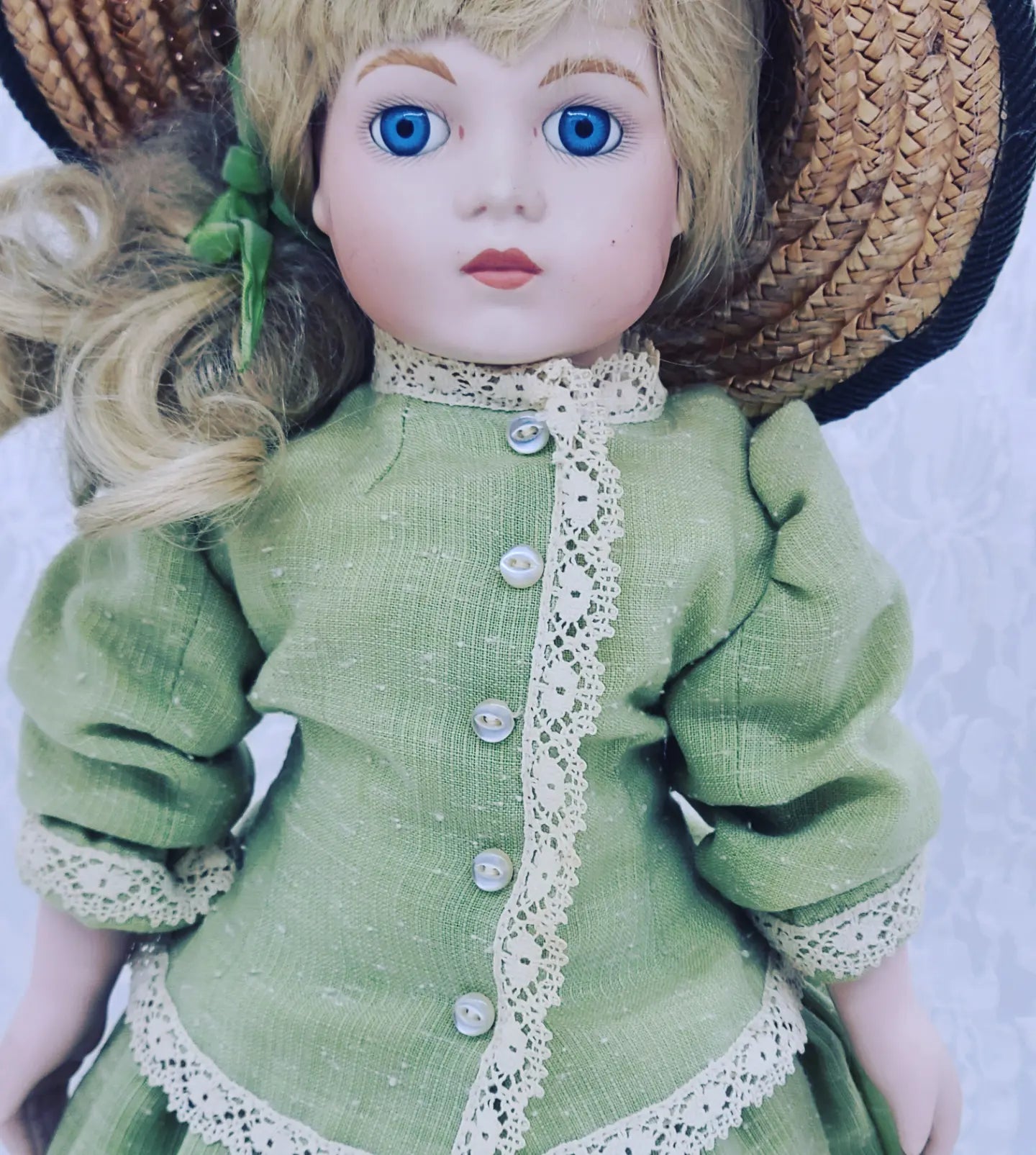 Liliane Haunted Doll ~ 16" French Bru Jne Repro Immaculate Hand Stitched Outfit ~ Paranormal ~ Troubled Young Lady ~ Rather Pious and Disturbed