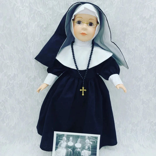 Sister Rose Carmel ~ 17" Porcelain Nun Doll ~ Paranormal ~ Comes with Photograph ~ Strange History