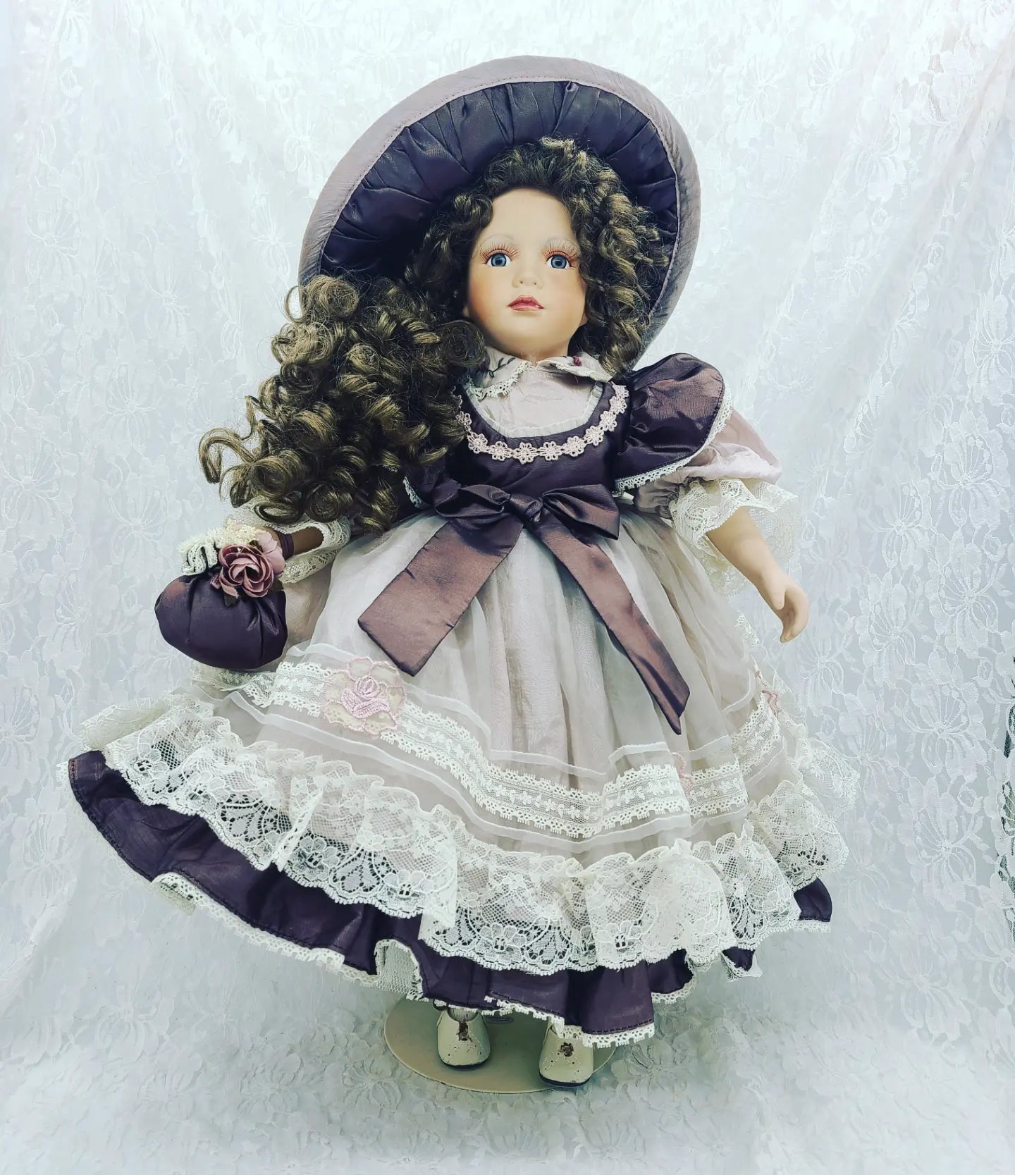 Reserved Danielle 9/8 Emmeline Haunted Doll ~ 24" BIG Fancy Heavy Porcelain Doll ~ Paranormal ~ Intuitive ~ Experience Preferred ~ Smart and Highly Communicative