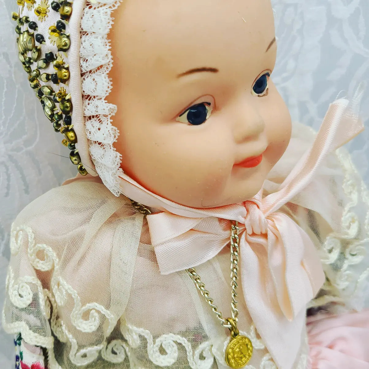Pierrette Haunted Doll ~ 12" Antique CELLULOID Briez Doll 1940s-50s ~ Paranormal ~ Adult Spirit ~ Very Communicative