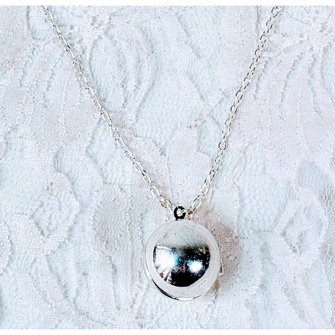 Destash Ball Locket Necklaces ~ Can Hold 2 Photos ~ Silver or Gold ~ Perfect for Christmas or Personalized Gift Giving