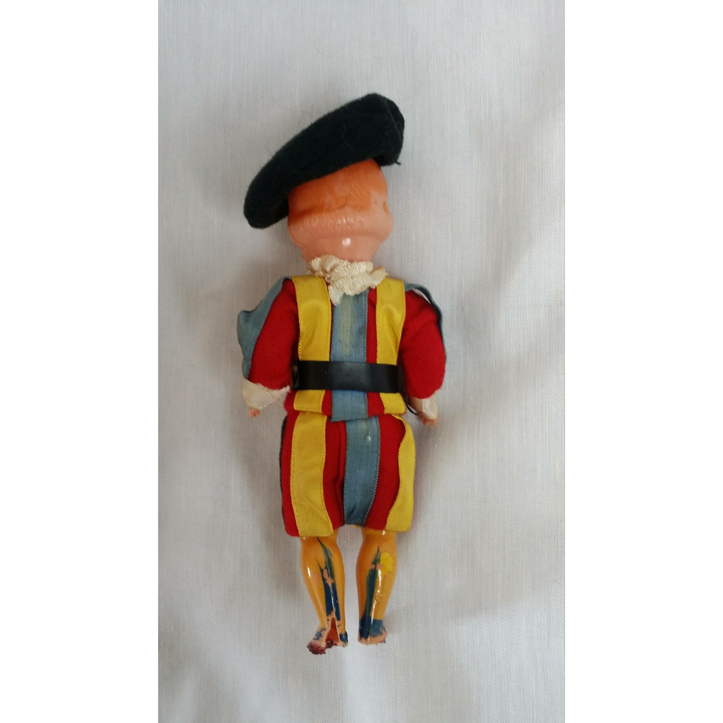 Vatican Guard ~ Hard Plastic Vintage 1950s 6" Inch Celluloid Boy Doll ~ Jointed Arms & Legs ~ Painted Legs ~ Sleepy Eyes