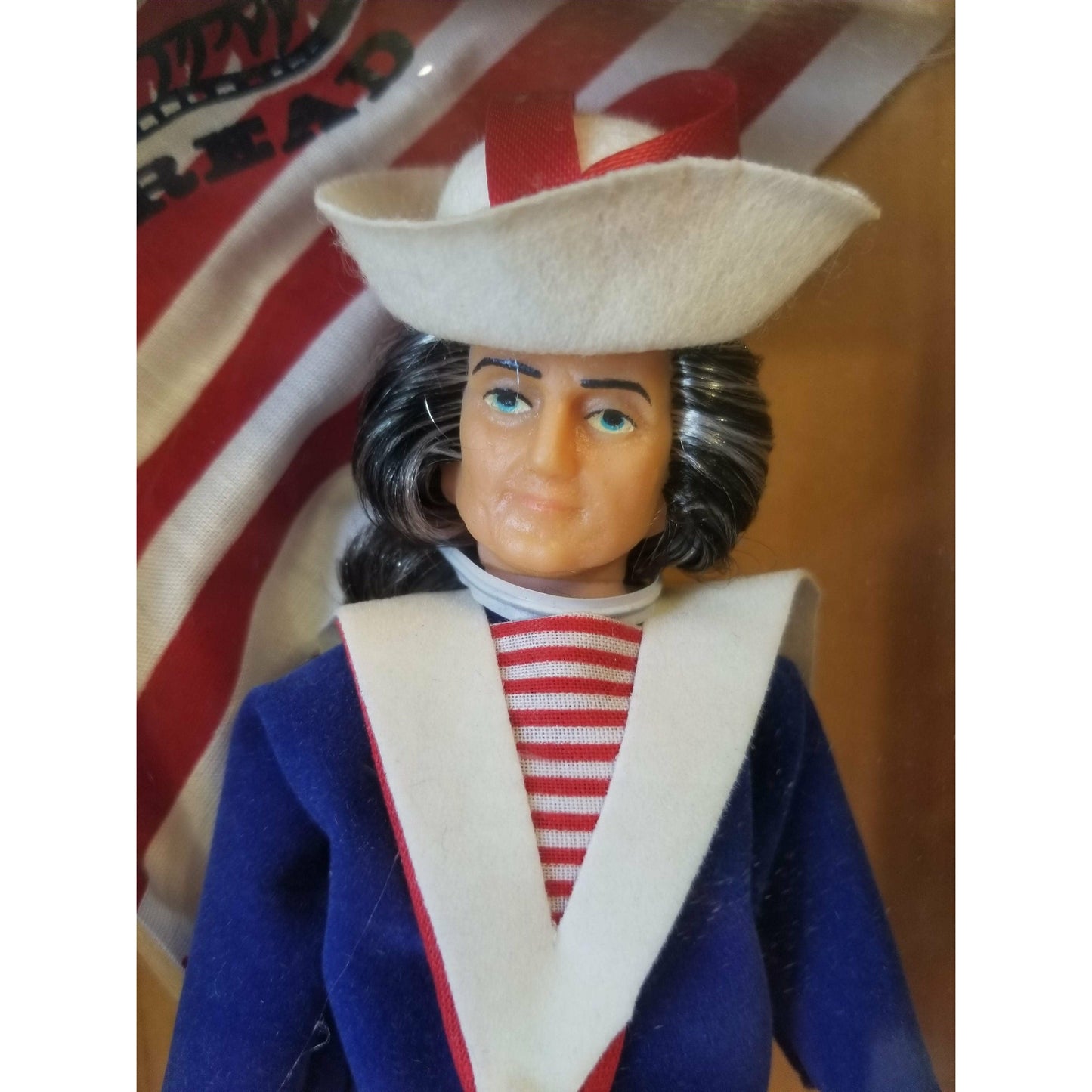 Vintage 1976 Our American Heritage Doll ~ First Naval Jack ~ 7" Tall ~ Brand New in Package ~ NRFB ~ Don't Tread on Me Flag Included