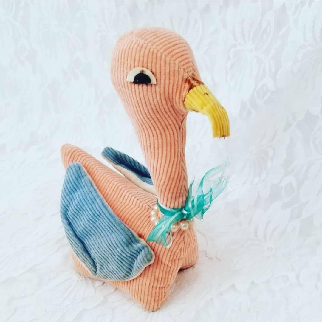 Antique 1950s Stuffed Plush Duck ~ Excellent Condition ~ Made in Japan ~ Vintage Toy ~ Amazing Antique Collectible