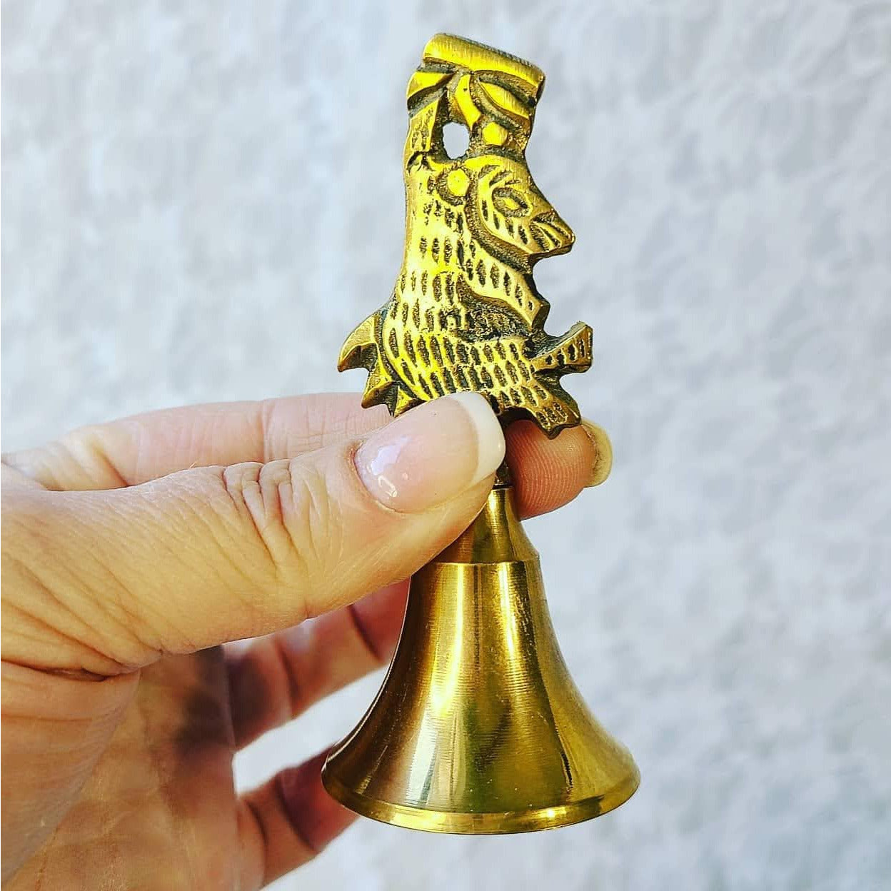 Antique Brass Bell 4.25" Australia Koala Souvenir ~ Witches Bell ~ Wiccan ~ Pagan ~ Chime Bell ~ Altar Supplies ~ Magick