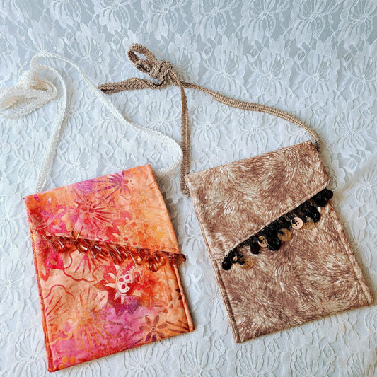 Handmade AMAZING Crossbody Phone Storage Purse ~ Handbag ~ Storage Bag ~ Camera Bag ~ Embellished with Beads
