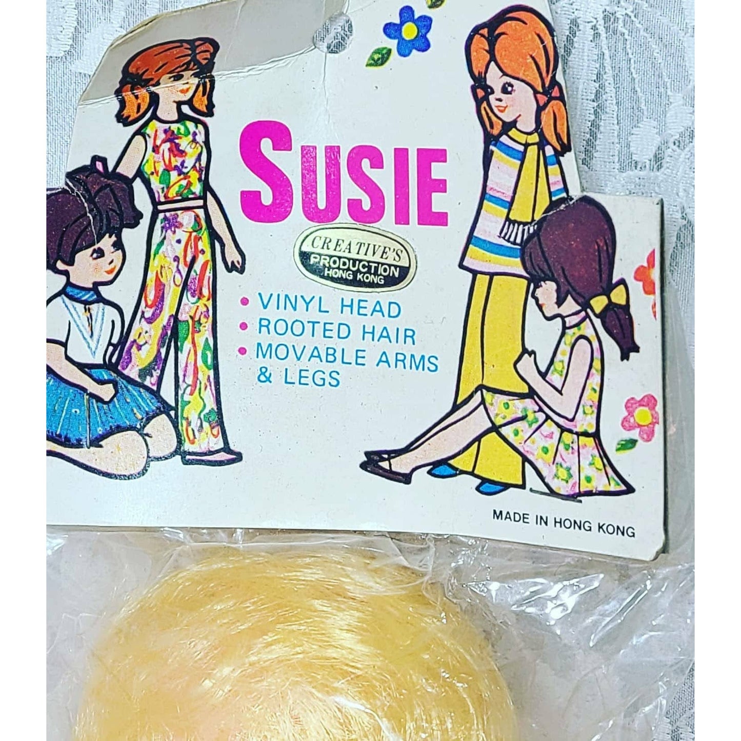 Rare! Vintage Hong Kong Susie Girl Doll ~ ORIGINAL Packaging ~ Made in Hong Kong