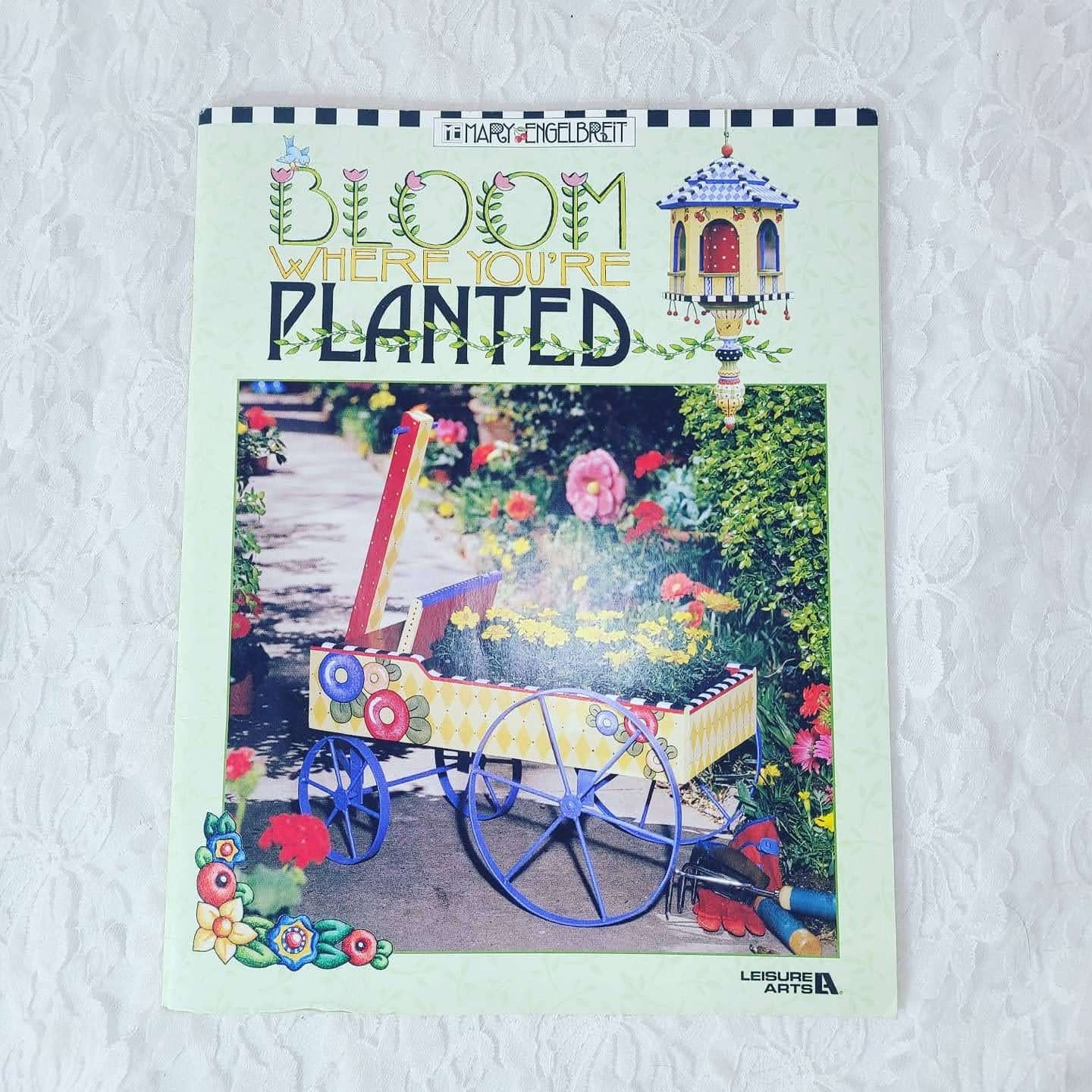 Bloom Where You're Planted Paperback BOOK ~ (Leisure Arts #3433) ~ Learn New Techniques ~ Detailed Instructions