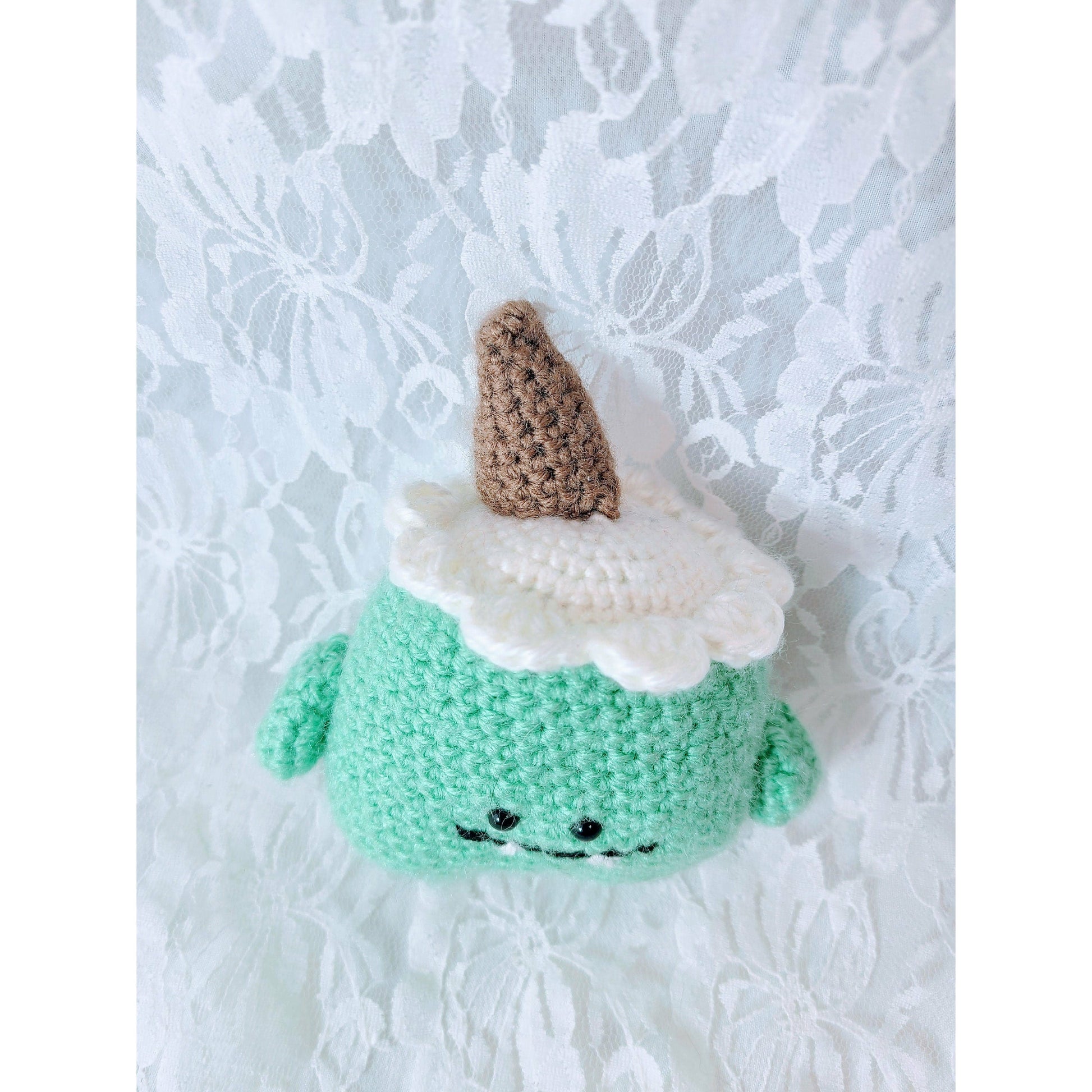 Handmade Plush Stuffed Animal ~ Crochet Japanese Amigurumi Creature! Easter Basket Filler!