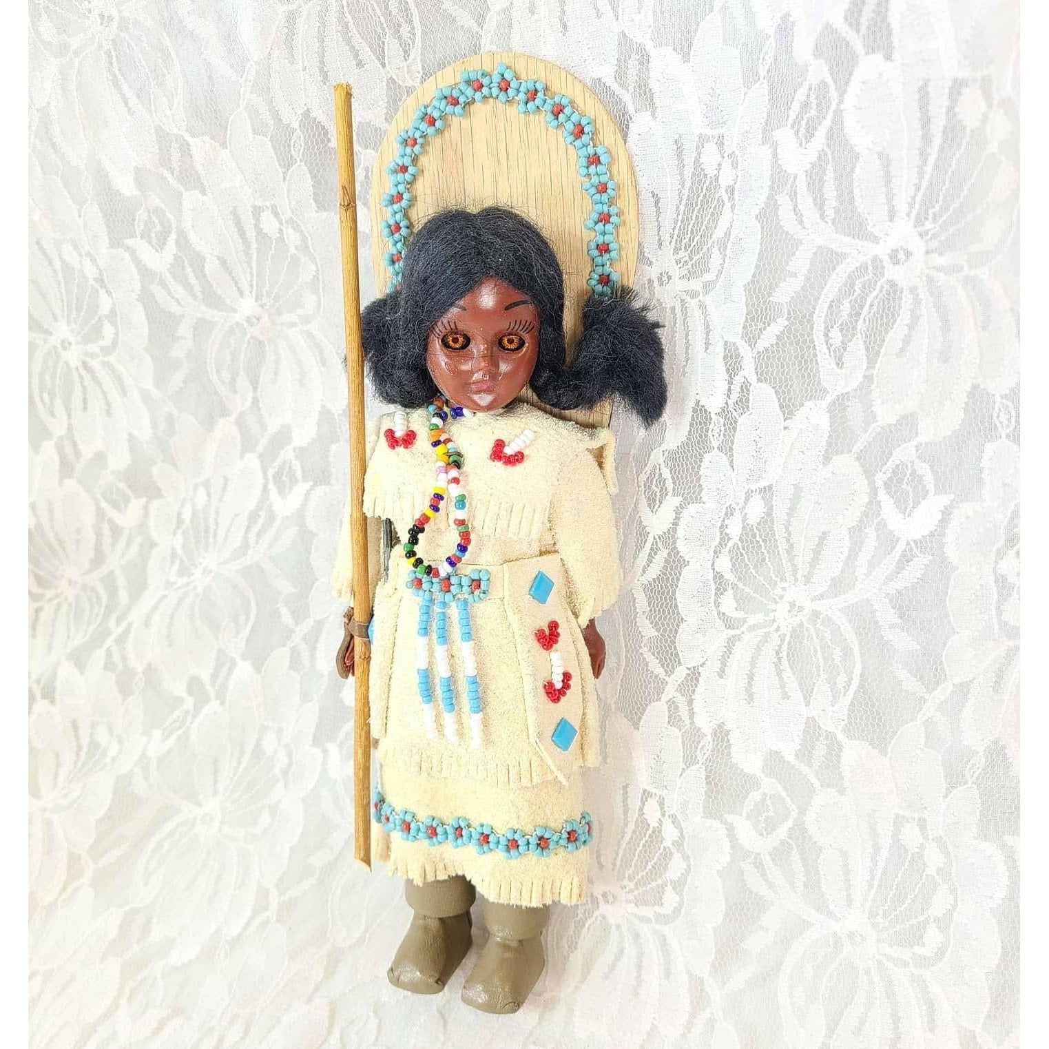 Native American Doll ~ Carlson Dolls 1950s Vintage 8