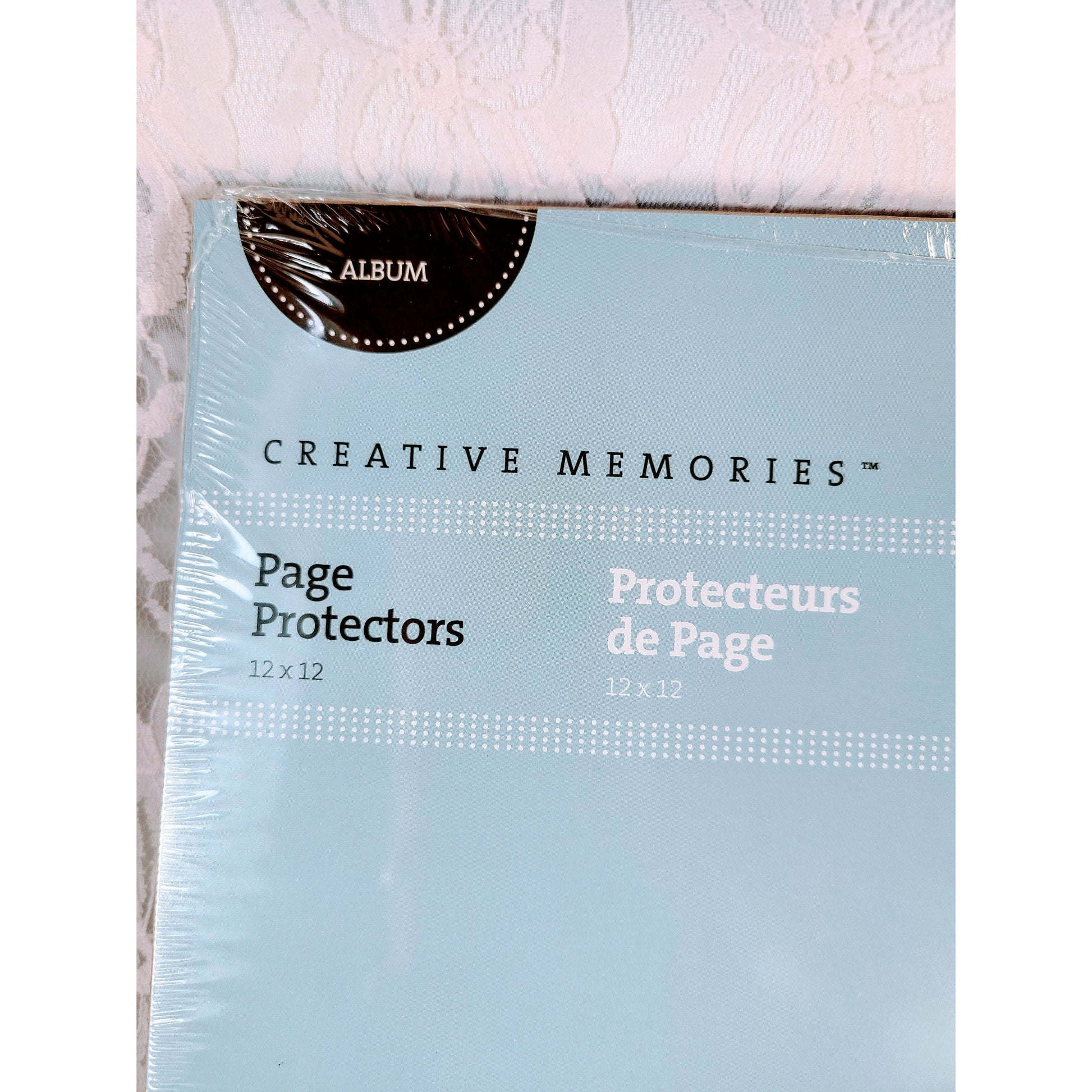 Creative Memories Collection 12x12 New In Package ~ Page Protectors 15 + 1 Bonus - 16 Pages NEW Blue Style ~ CM Scrapbooking