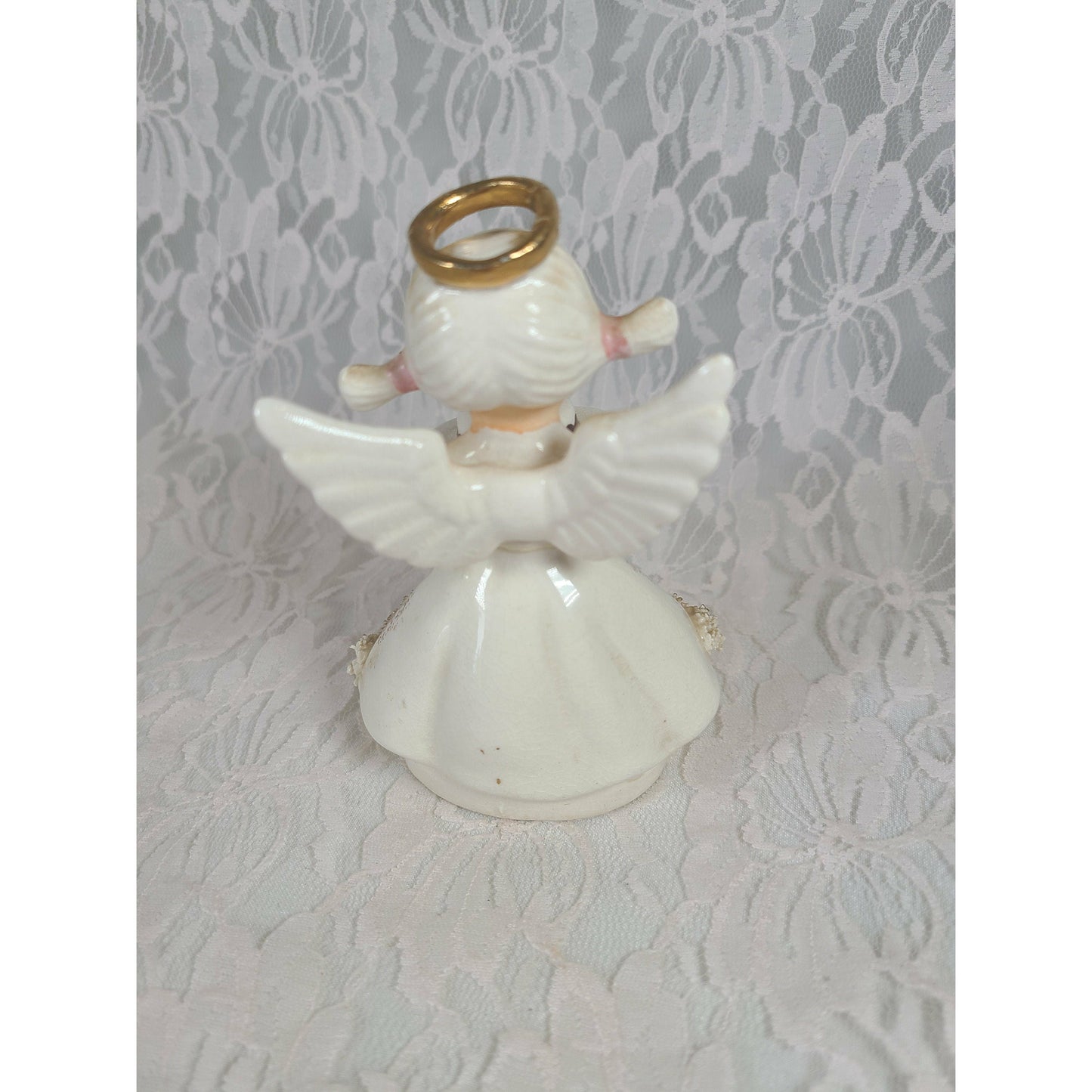 Porcelain Angel Figurine ~ May Birthday LEFTON Exclusives  ~ Made in Japan ~ Marked AR1987 ~ RARE Amazing