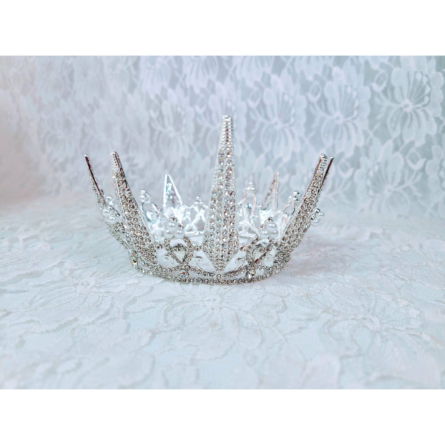 Princess Tiara ~ Queen of Winter Witch Fae Crown - 16th Birthday Party ~ Beautiful Prom Tiara ~ Halloween ~ Wedding ~ Ren Faire ~ LARP